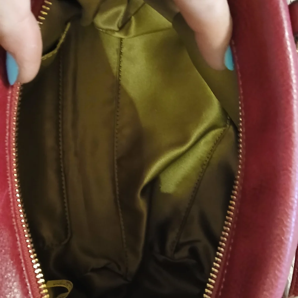 ❤️Coach Pebbled Leather Satchel Crossbody – Raspberry Red – Double Hangtags - Picture 9 of 9